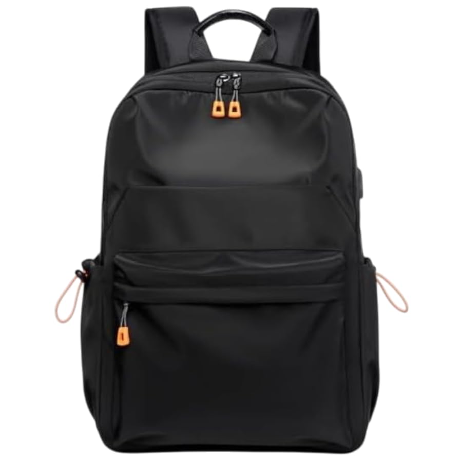 Mochila Notebook Imperme?vel Bolsa Escolar Executiva Refor?ada Grande Emborrachada (Modelo 2 - Preta)