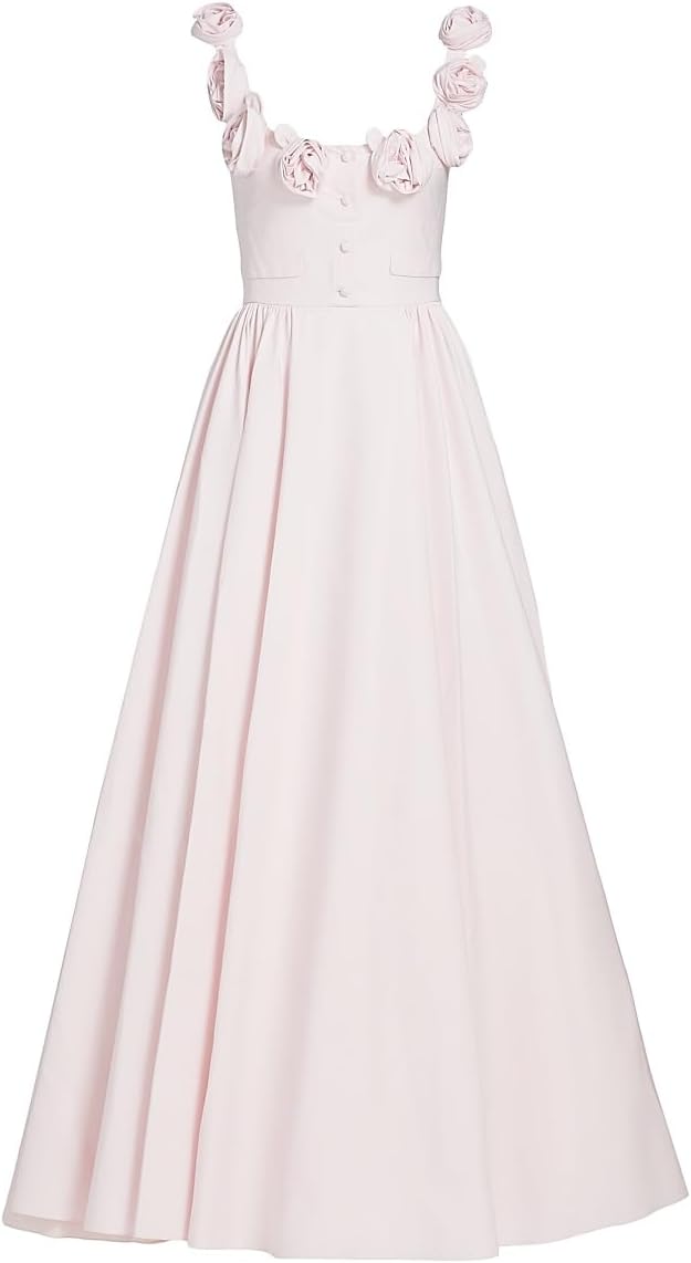Giambattista Valli Floral Appliqué Gown - Pale Rose - IT 38 (US 2)