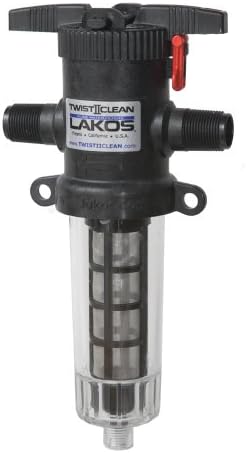 3/4" TwistIIClean Inline Water Filter (Black 140 mesh / 105 micro...