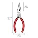 HOUSERAN Needle Nose Pliers, 5 Inch, 5 Pack, Long Nose Pliers with Side Cutter, Spring Loaded for Cutting and Bending Wire