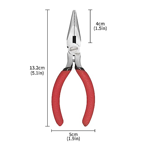 HOUSERAN Needle Nose Pliers, 5 Inch, 5 Pack, Jewelry Making Tools by HOUSERAN - Used condition - Image 2