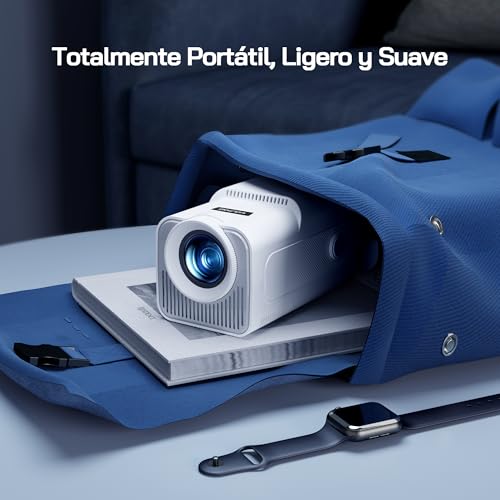 Mini proyector 26000 lúmenes con rotación de 180° y entrada AV para PC 6