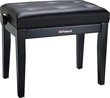 Solid wood construction Premium cushioned vinyl seat top Adjustable-height Satin black finish; also available in satin white finish (RPB-300WH) and rosewood (RPB-300RW) Premium official Roland product