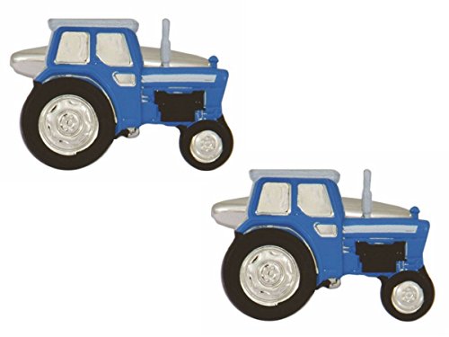 Mancuernillas Zennor Tractor Azul/Plateado para hombre miniatura 1