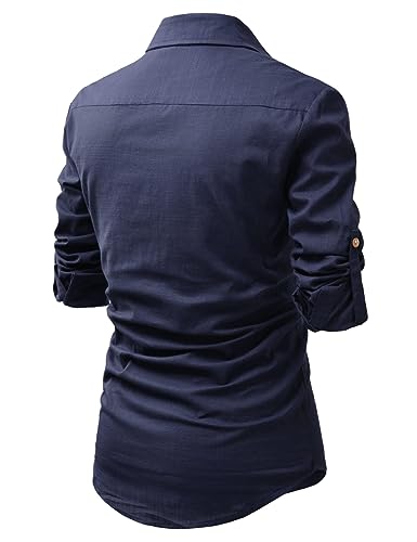 Image of Vida Loca Men Cotton Full Sleeve Casual Spread Collor Slim Fit Short Kurta for Men and Boys (Pack of 2)