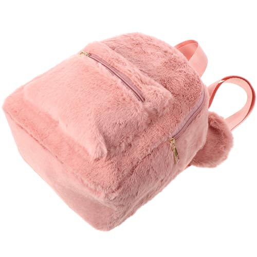 Sac bandoulière polyvalent en peluche pour voyage école et sorties urbaines