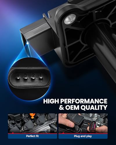 Image of KAX Ignition Coils & Spark Plugs Set Fit for TT Quattro, Beetle | (w /tool) TT Quattro 2000-2001, Beetle 1999-2001 1.8T, Jetta 2000-2001 1.8T, TT 2000-2001, Golf Passat A6 A4 UF274