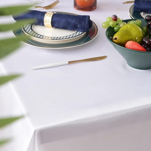 Resistant Tablecloth 228 X 335 cm, Rectangular Table Cloth Table Protector for Christmas Party, Birthday, Wedding - immagine 4