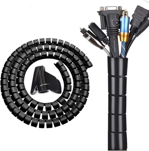 JAYLEN Envoltura de Cable en Espiral, Cubiertas de Cable de Envol...