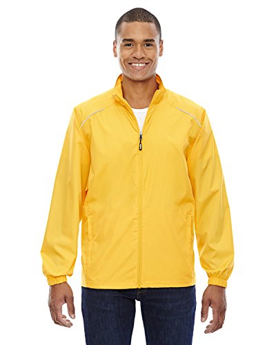 Core 365 Men's Motivate Unlined Lightweight Jacket, Large, Campus Gold 444