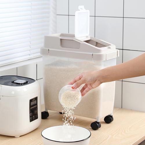 Distributeur 20lb de riz et céréales d'avoine avec tasse doseuse - 5
