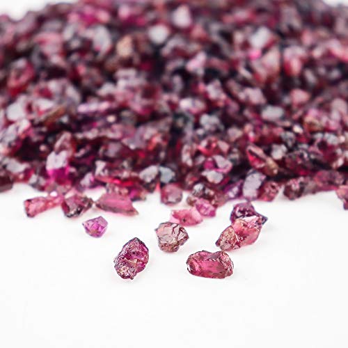Natural Rough Rhodolite Garnet Stones, Raw Crystals Jewelry Making, Chakra Stones, Healing Crystals, Loose Gemstones And Crystals, January Birthstones (50 Carats) #TOP1