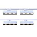 mirrea 20W Dimmable LED Array Track Lighting Heads White Painted Compatible with Single Circuit H Type Track Rail CRI 90 Warm White 3000K Beam Angle 30° for Wall Art or Shop Window Pack of 4