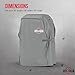 Grillman Barbeque Grill Cover Cover fits Weber BBQ Cover, Brinkmann, Outback and More - Small BBQ Cover Waterproof, Rip-Proof, UV Resistant, Heavy Duty Barbecue Cover (152 x 71 x 112 cm), Grey