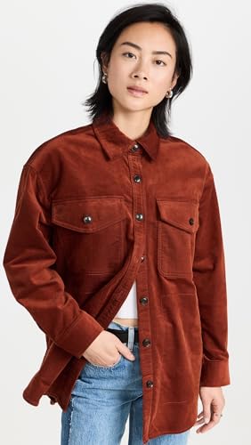 Madewell Women's Corduroy Twill Oversized Shirt Jacket2