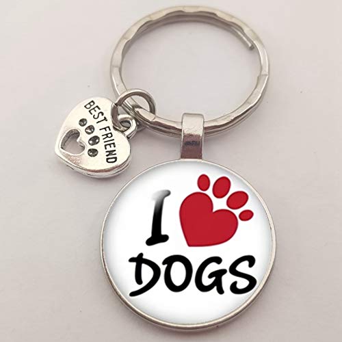 Preisvergleich Produktbild KANGDE Kätzchen Spielen Schlüsselanhänger Haustier Katze und Hund Freund Anhänger Schlüsselbund