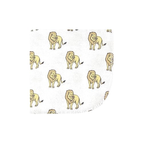 Image of Hudson Baby Unisex Baby Flannel Cotton Washcloths 12-Pack, Neutral Safari World, One Size