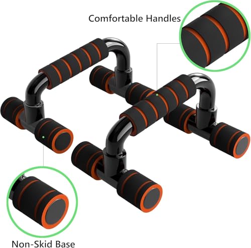 Image of Professional Abdominal Wheel With Push Up Bar | Ab Roller With Workout Push-up Stands for Exercise Fitness Gym for Men & Women (Ab Roller Push Up Bar Combo)