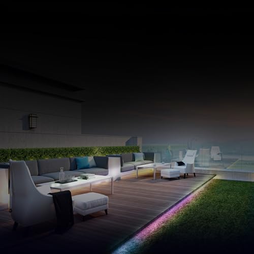 Image of Feit Electric 20ft Outdoor Neon Flex Light, Color & Tunable White, Dimmable, Bendable Strip with Remote Control, Chasing Effects, Plug-in, Connectable up to 40ft, Ideal for Decks & Patios, NF20 /CHASE