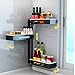 WYZQ Étagère de Salle de Bain de Cuisine Rack, Organisateur de Support à épices pour Cuisine, Support de Porte, Mural, Ensemble de 3 étagères suspendues à Plusieurs Niveaux pour bocaux à épices, 35 *