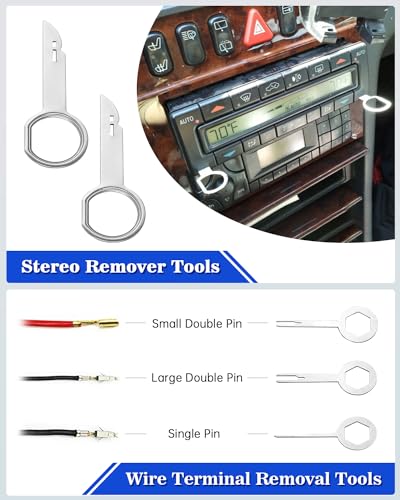 19Pcs Trim Removal Tool,Car Panel Door Audio Trim Removal Tool Kit, Auto Clip Pliers Fastener Remover Pry Tool Set with Storage Bag