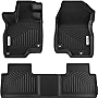 OEDRO Floor Mats Compatible with 2019-2023 Acura RDX All Models, Custom Fit Black TPE All-Weather Guard Front 1st & 2nd Row Floor Liner Set