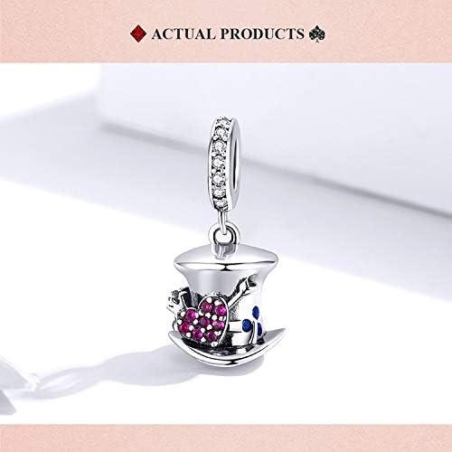 Halloween Charm for Women 925 Sterling Silver Beads Halloween Pumpkin Skull Enamel Charm for Bracelets (Rib Charms) - Image 6