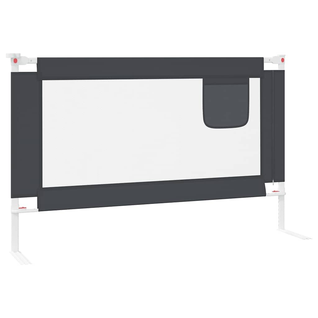 Generisch Kleinkind-Bettschutzgitter Dunkelgrau 120x25 cm Stoff,Baby & Kleinkind,Babysicherheit,Baby-Bettschutzgitter,10227