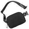 Fanny Pack for Women Men Cross Body Bumbags Small Bum Waist Bag Ladies Crossbody Belt Purse Trendy Hip Pouch for Running Workout Traveling(Bumbag for Black)