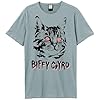 Amplified Unisex Adult Black Cat Biffy Clyro T-Shirt (XXL) (Strange Blue) #3