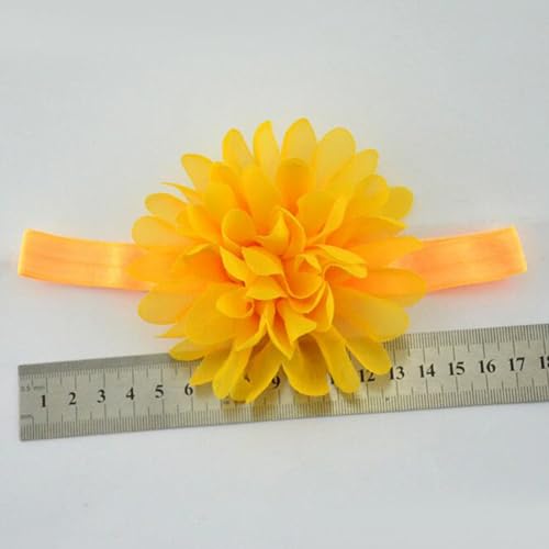 20 Pcs Baby Girls Headbands,Baby Chiffon Flower Headbands for Baby Infants Toddlers and Kids,Random Color3