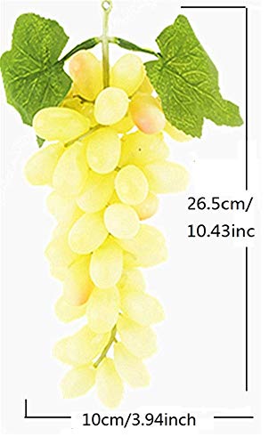 Image of Ulalaza 60Pcs Fake Large Long Yellow Raisins Artificial Fruits Model Lifelike Home House Kitchen Party Decoration Desk Ornament