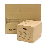 ロジマート 段ボール 宅配 140サイズ 取っ手付き 引越し 用 51×39×37cm 段ボール 配送用 梱包 【NO278】(5枚)