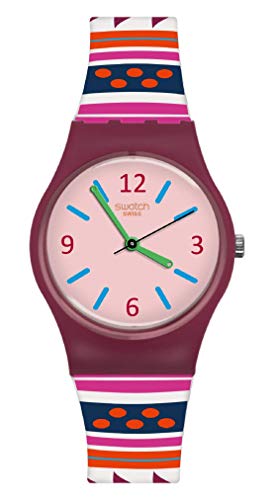 Preisvergleich Produktbild Swatch Damen Analog Quarz Uhr mit Silikon Armband LP152