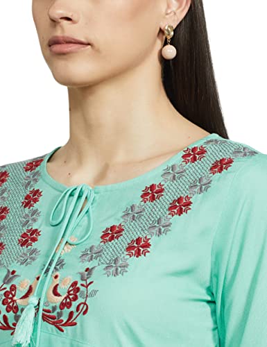 Image of Amazon Brand - Myx Women's Rayon Anarkali Kurta