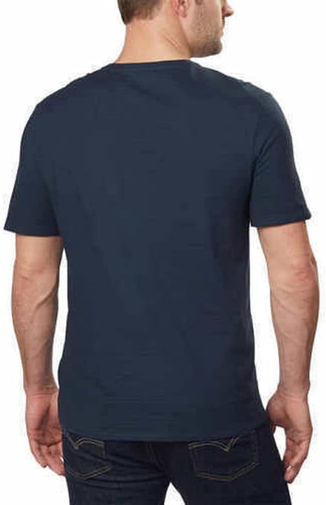 Calvin Klein Men's Short Sleeve V-Neck Tee (Navy, XL)