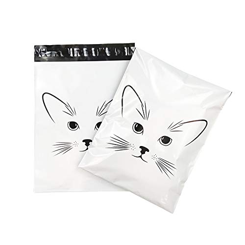 Buste Per Spedizioni,Buste Per Spedizione 100pcs 10x13 pollici Buste di corriere Auto guarnizione Plasting Busta busta Borse carino Gatto Sacchetti per imballaggio