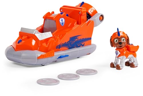 PAT' PATROUILLE RESCUE KNIGHTS - VÉHICULE + FIGURINE CHEVALIER ZUMA - Rejoins Pat' Patrouille Mission Chevalier avec Zuma & Véhicule Pat' Patrouille Dragon Lance-Projectile - Jouet Enfant 3 Ans +