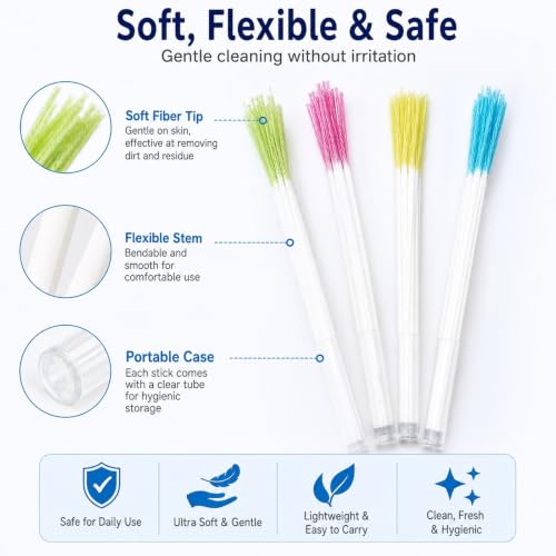 Image of 240-Piece Piercing Cleaner Floss Set, 4 Colors Ear Piercing Floss