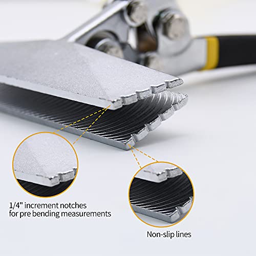 Hand Seamer, 6in Straight Jaw Sheet Metal Bender Tools, Sheet Metal Seamer Form Edge Seamer Seaming Plier with Ergonomic Handle, for Bending and Flattening Sheet Metal Hand Tool by Mdvora - Image 3