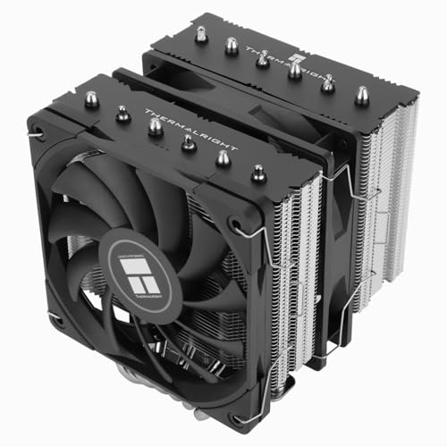 TR Royal Knight 120 SE CPU Cooler, solo 155mm de altura, dos torres y dos ventiladores PWM, 6 tubos de calor, refrigeración para PC AM4/AM5/Intel LGA 1700/1851/1150/1151/1200(RK120 SE)