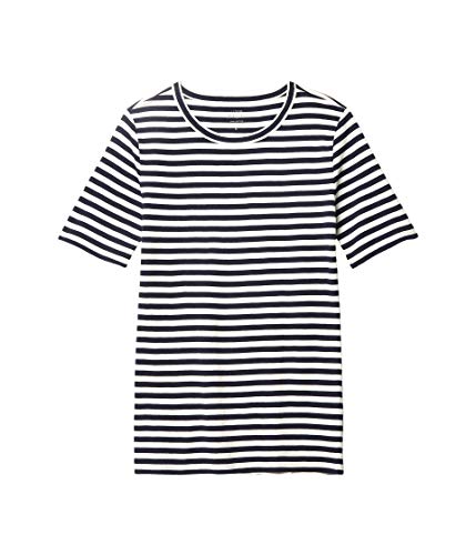 J.Crew Slim Perfect T-Shirt in Stripe Navy/Ivory 2XL