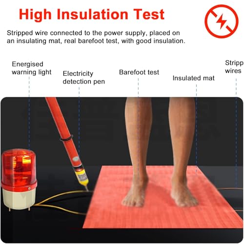 Tapis de sol isolant haute tension en caoutchouc sur mesure pour sécurité - 5