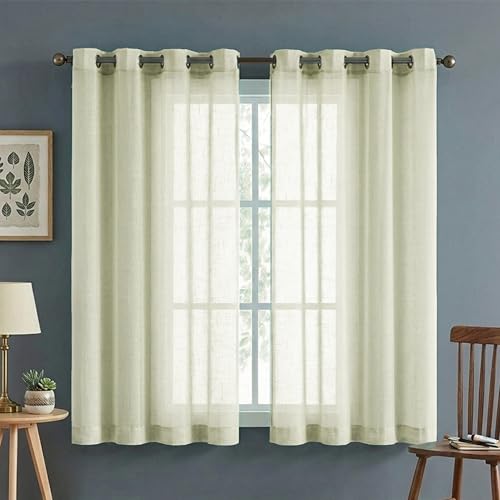 FRESH FROM LOOM Premium 5 ft Curtain for Windows | Linen Curtains...