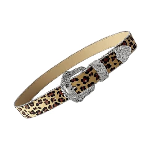 Edgy Waist Belt Punk Edgy Chain Heavy Duty Leopards Print Chain Modern Waistband Waist Chain Beaded Belt