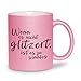 Produktbild glitzertassen.de® | Wenn es nicht glitzert ist es ja sinnlos | Tasse mit Glitzer | Geschenkidee | Rosé
