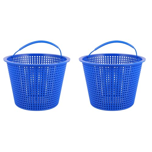 YARNOW 2 Pièces Panier Skimmer Piscine Panier De De Piscine Panier De Pompe De Piscine Receveur De Feuilles De Fontaine Piscine Maille Fine Plastique Panier De Nettoyage Gonflable