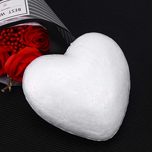 image for PRETYZOOM 10pcs Craft Foam Hearts Heart Shaped Styrofoam Polystyrene F