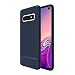 Produktbild JT Berlin BackCase Pankow Silikon Hülle für das Samsung Galaxy S10 in blau [Qi kompatibel, Strukturierte Oberfläche, 1,0m getesteter Fallschutz, Verstärkte Ecken] - 10486