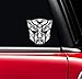 3 x trasformatore Autobot argento adesivo Window Race Car Truck